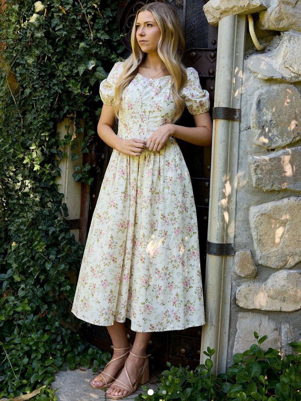 Espinela - Floral Midi Dress